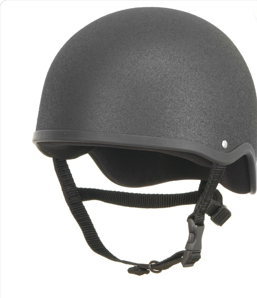 Champion Pro Plus Junior Jockey Skull Helmet - Black