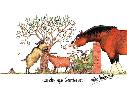 Landscape Gardeners Greeting Card by Alex Underdown