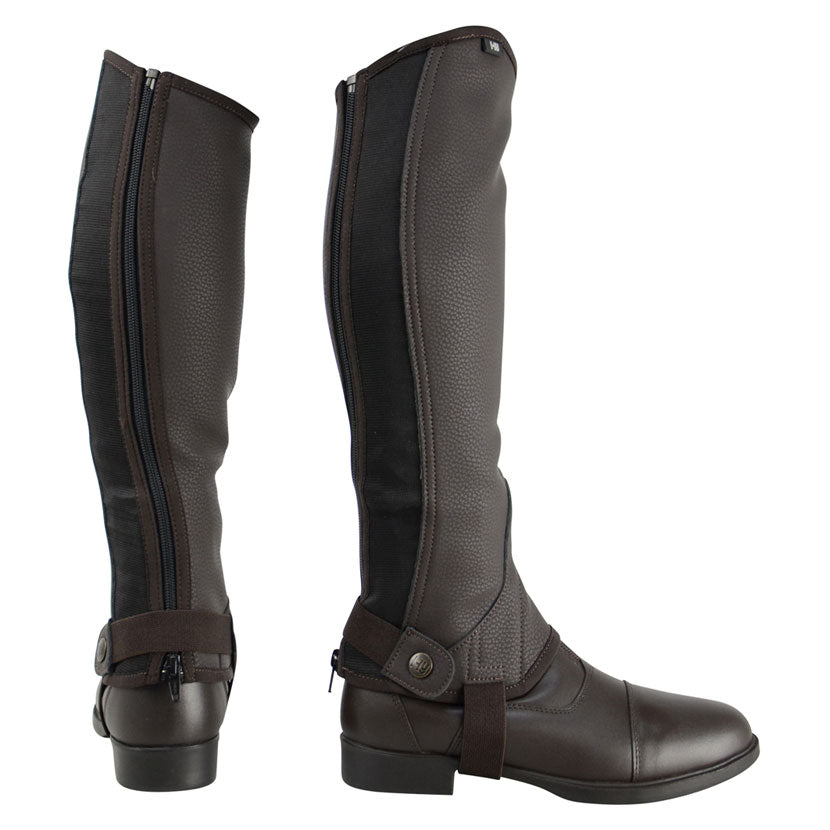 Hy Equestrian Synthetic Combi Leather Chaps