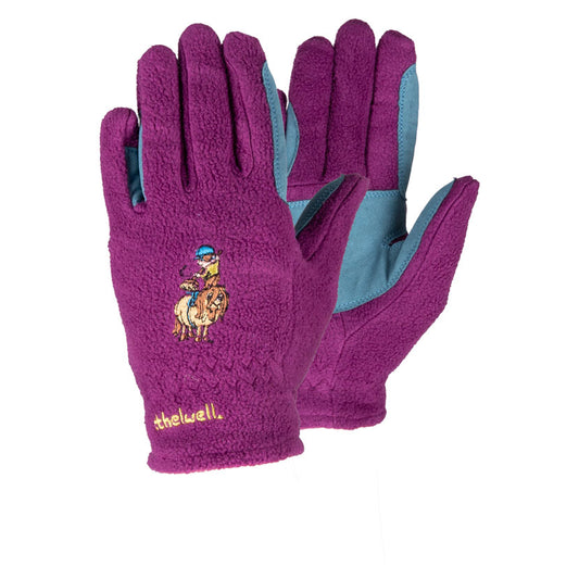 Hy Equestrian Thelwell Collection Pony Friends Fleece Riding Gloves