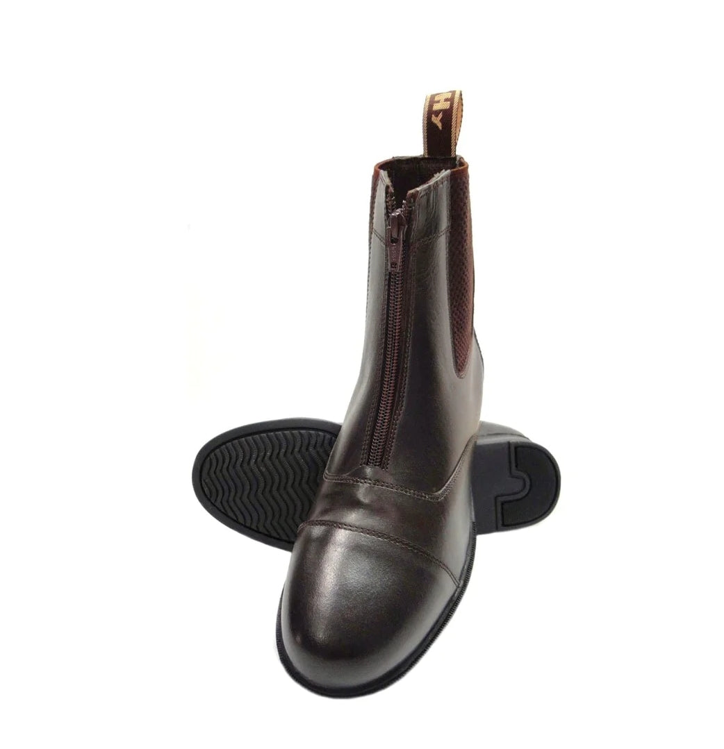 Hy equestrian Canterbury Zip Jodhpur Boot brown