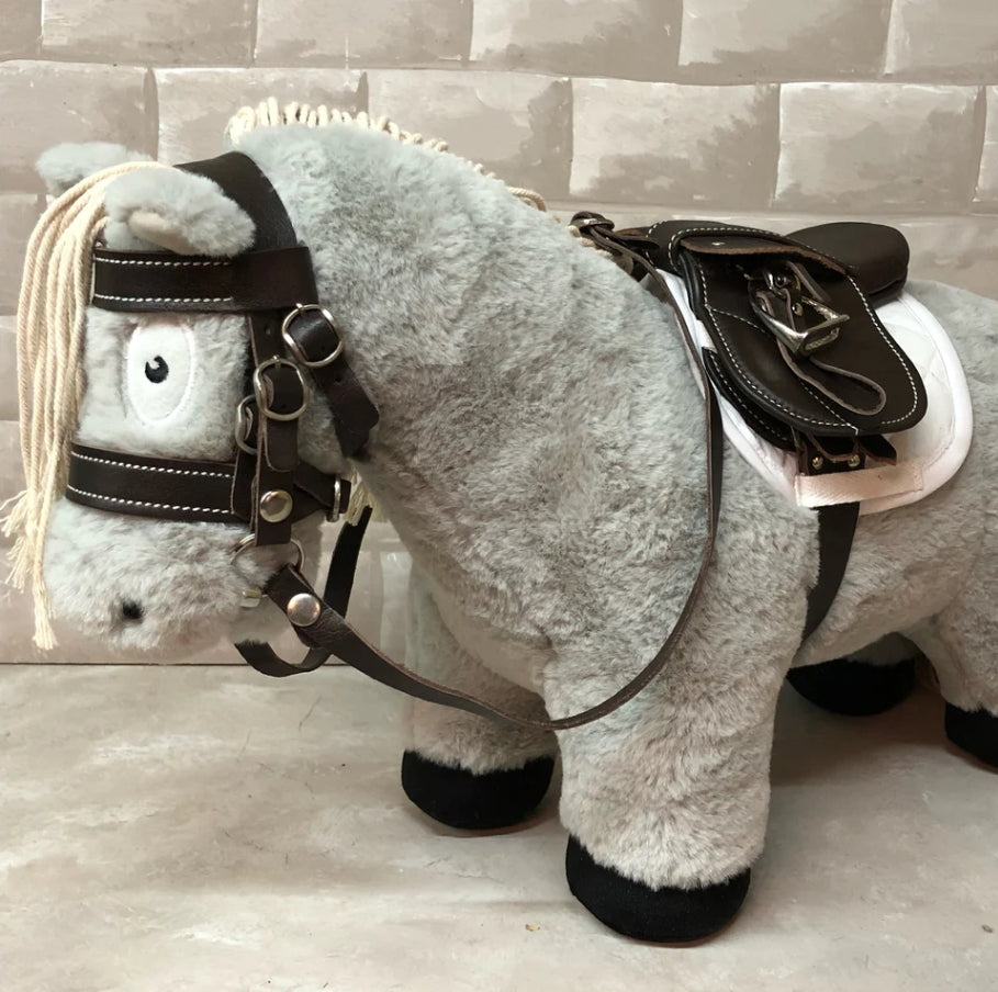 Crafty pony leather bridle set