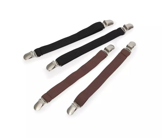 Pair Jodhpur Clips (Woven Elastic Black)